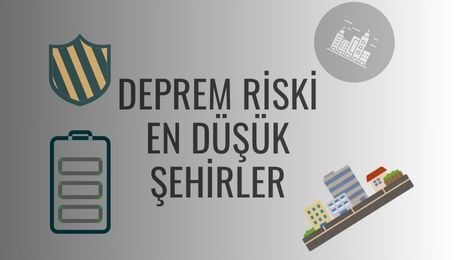 Deprem riski Düşük Şehirler