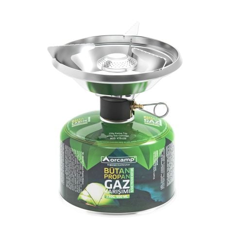 Orcamp Rüzgarlıklı Kamp Ocak 230 Gram Tüplü Set
