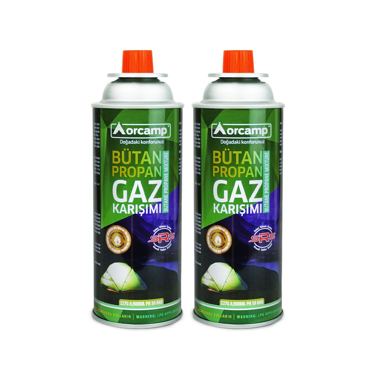 Orcamp 227 Gram Setli Gaz Kartuşu x2