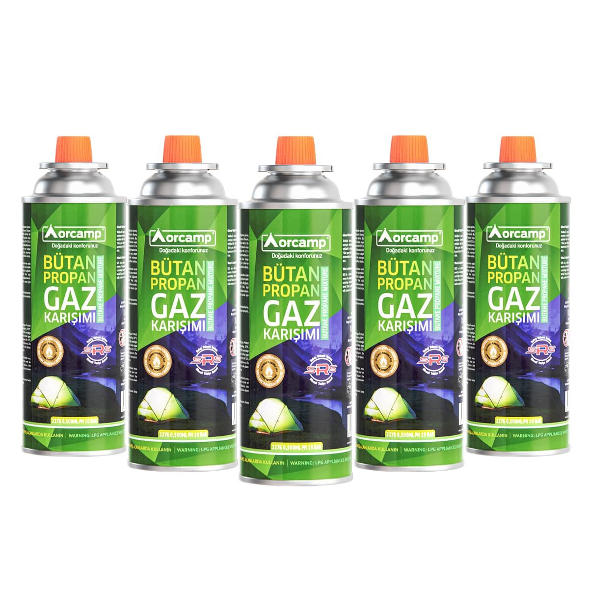 Orcamp 227 Gram Setli Gaz Kartuşu x5