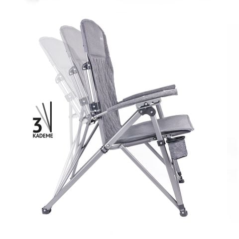 Orcamp TRONO 3 Kademeli Kamp Sandalyesi