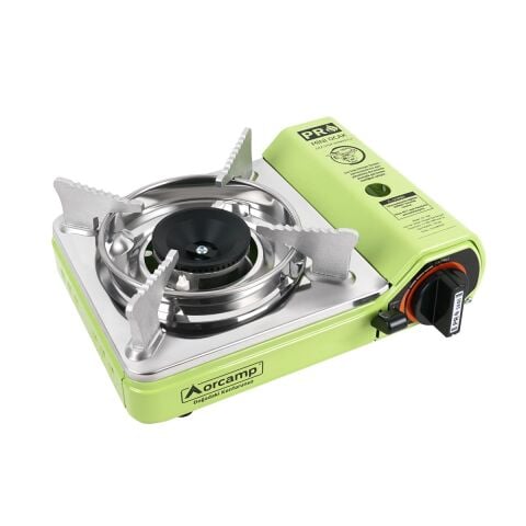 Orcamp Tekli Mini Portatif Ocak Gaz Stop Emniyetli / Yeşil