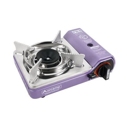 Orcamp Tekli Mini Portatif Ocak Gaz Stop Emniyetli / Mor
