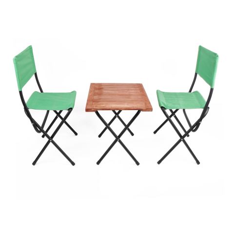 Orcamp Ahşap Kamp Tabureli Masa Seti