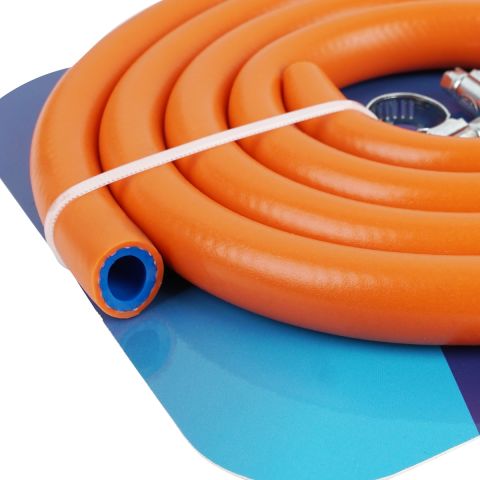 Orgaz Lpg Hortum Set Örgülü Turuncu