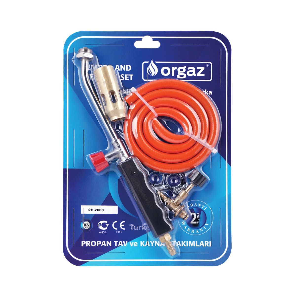 Orgaz Hortumlu Şaloma Takım 28mm Başlık