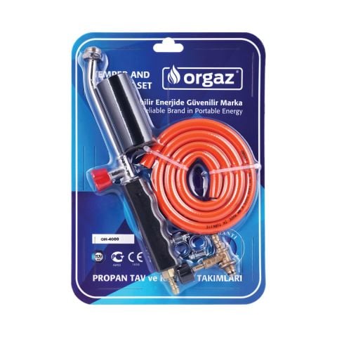 Orgaz Hortumlu Şaloma Takım 40mm Başlık