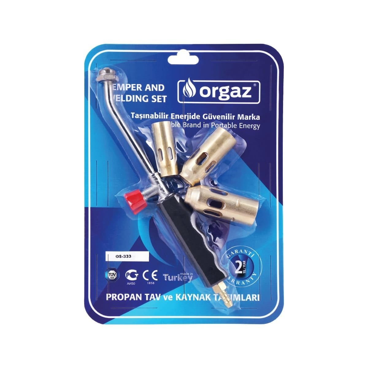 Orgaz Propan 3 Başlıklı Şaloma Takım